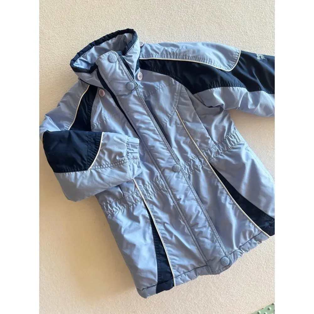 Osh Kosh B’Gosh Winter Ski Jacket Girls Size 5 Full Zip Lined Blue
